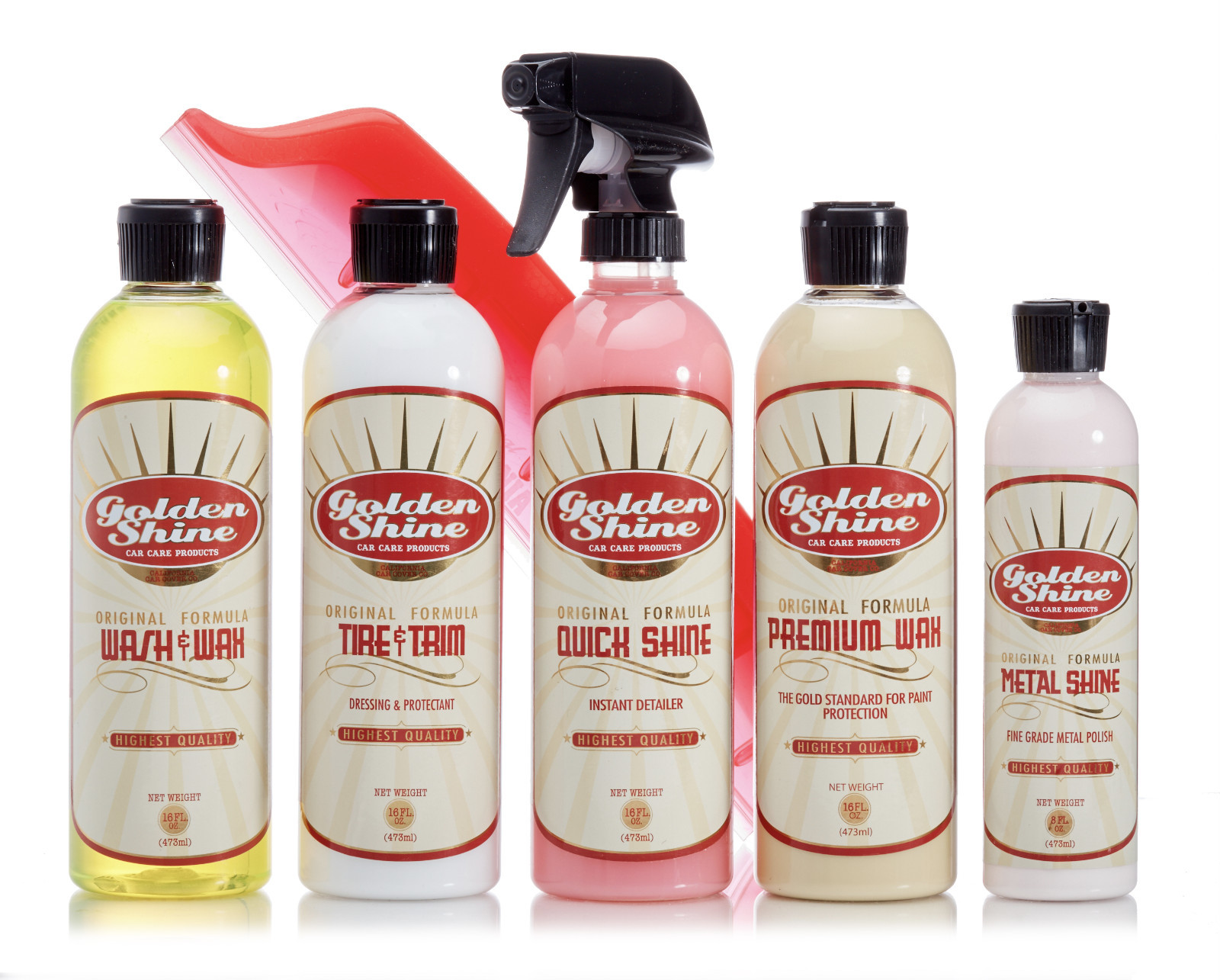 Golden Shine Car Care Motorman Luster 6-Item Auto Detailing Kit w Jelly Blade