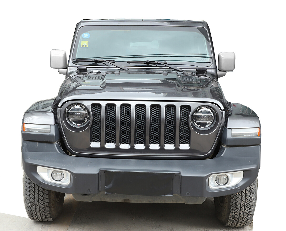 6pcs Side Rear view Mirror & Base Cover Trim For Jeep Wrangler JL JT 2018+ White