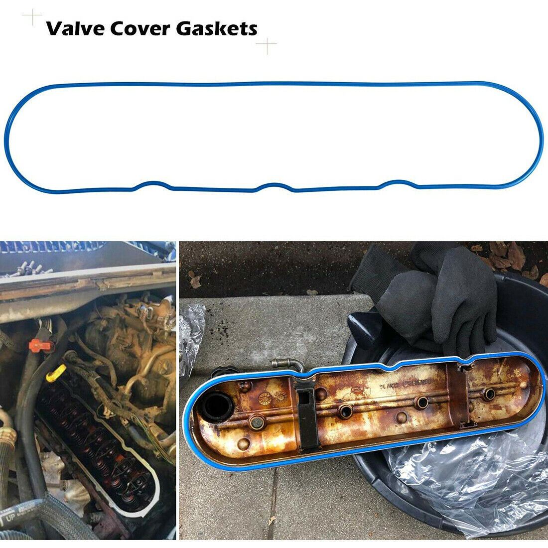 Valve Cover Gasket Set For 4.8L 5.3L 6.0L 6.2L Chevy Silverado, Suburban, Tahoe,