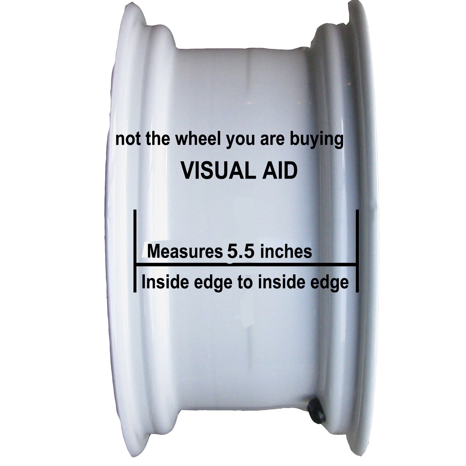 Vision Wheel 353 Turbine Trailer RIM 14X5.5 5×4.50 0mm Gum Metal Machined Face