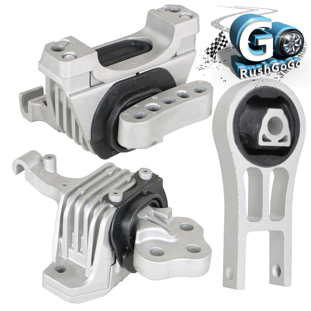 3PCS Engine Motor & Transmission Mount Set For 2014-2019 Jeep Cherokee 2.4L L4