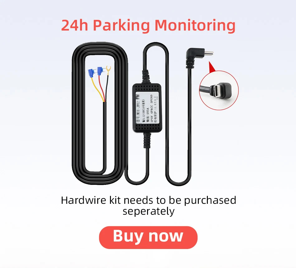 7″ Dash Cam 2.5K DVR Rearview Camera Wireless Carplay&Android GPS Navigation