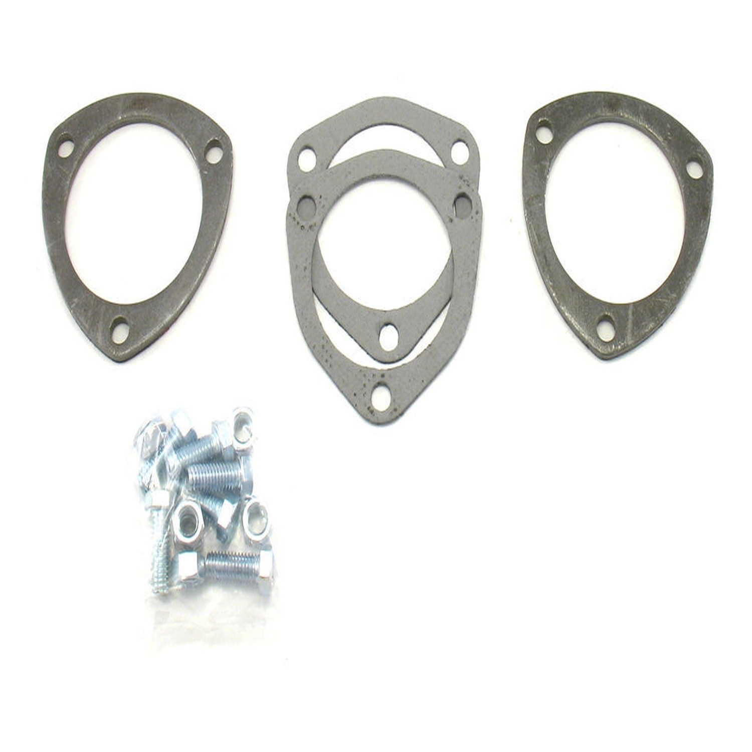 Patriot Exhaust H7260, Pair Collector Flange 3-Bolt 3 in ID 0.234 in Thick Steel