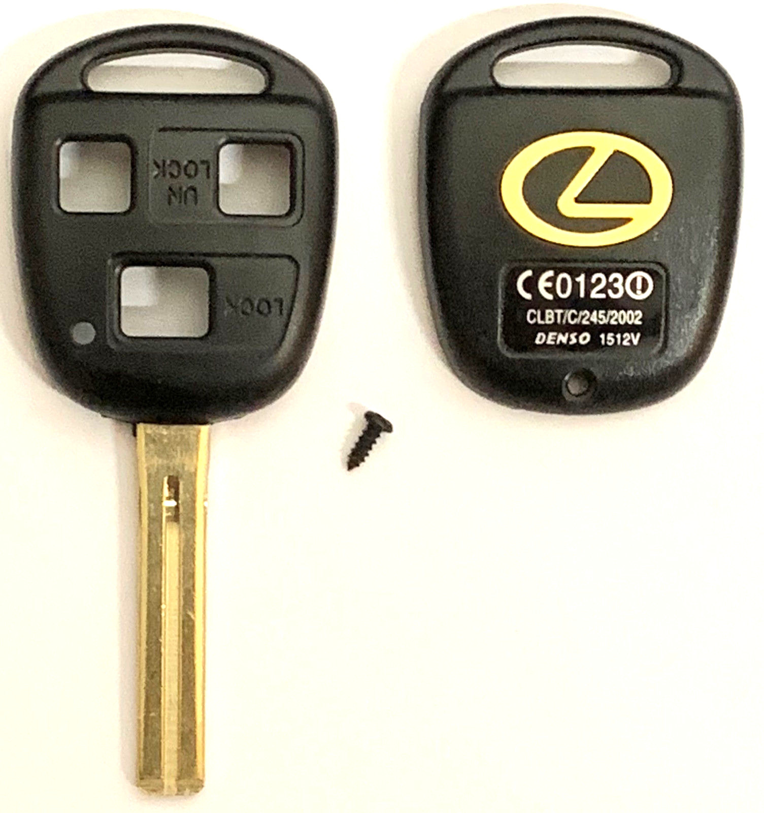 X2 Lexus 3 Button Remote Head Key Shell TOY48 (Short) Usa Stock TOP QUALITY