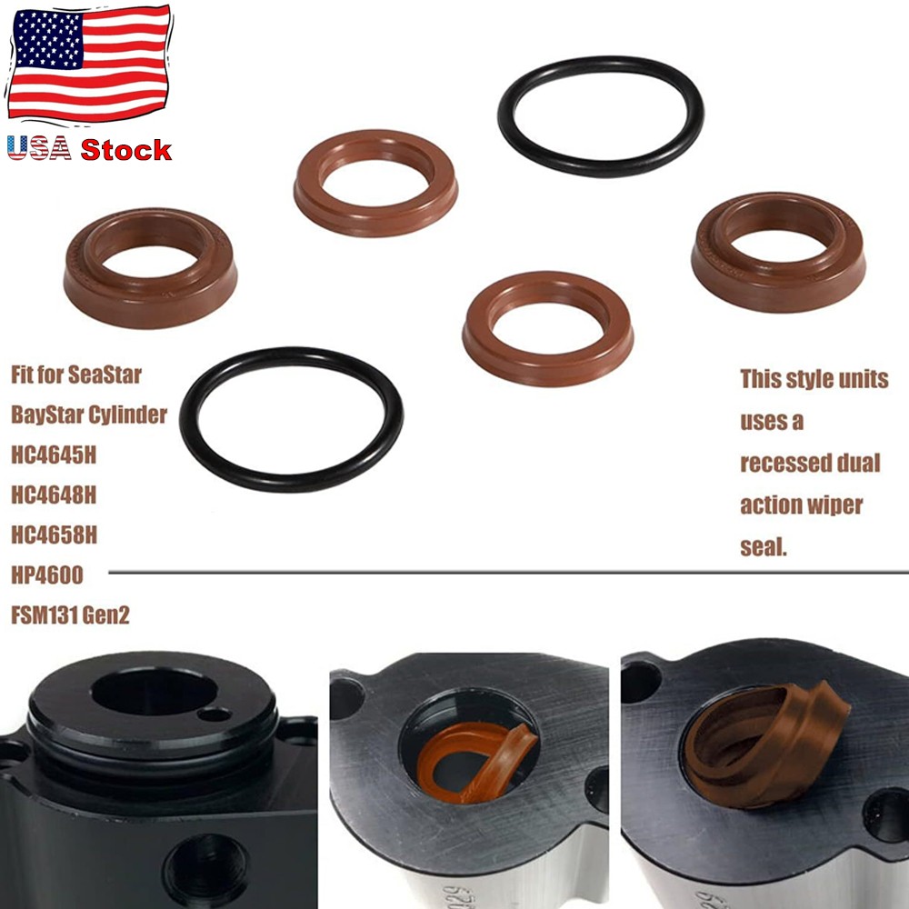 for SeaStar BayStar Cylinder Seal Kit HC4645H HC4648H HC4658H HP4600 Gen2 FSM131