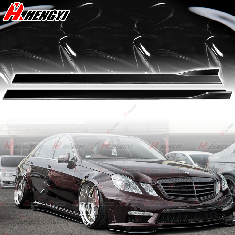 Gloss Black Side Skirts Rocker Splitter For For Mercedes E-Class E350 E400 W212