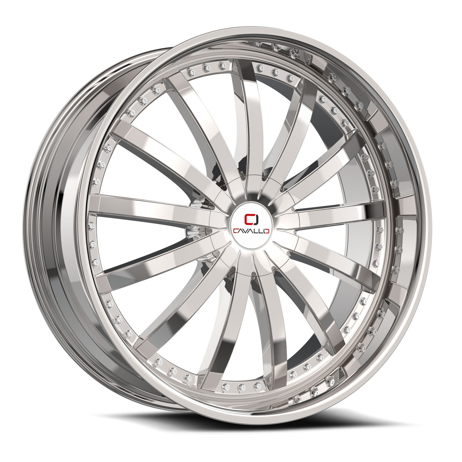 Cavallo CLV-53 20×8.5 5×112 5×114.3 +35 Cb 74.1 Nano Chrome