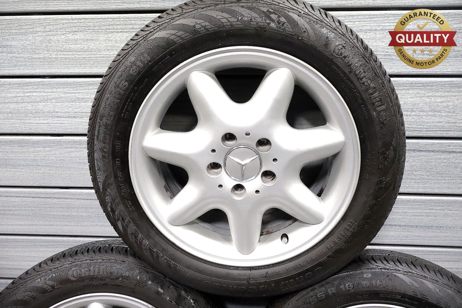 2001-2006 MERCEDES 16″ C CLASS 7JX16H2 ET37 TIRE 205 / 55 R16 WHEEL RIM SET OEM