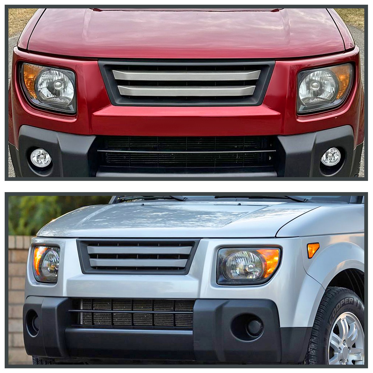 Fits 2003-2008 Honda Element Black Headlights Assembly Lamps Left+Right 03-08