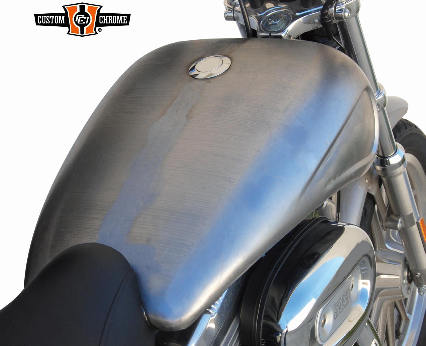 2″ Stretched 4 Gallon Tank W/Screw Bung Fit For Harley EFI Sportster XL 2007-up