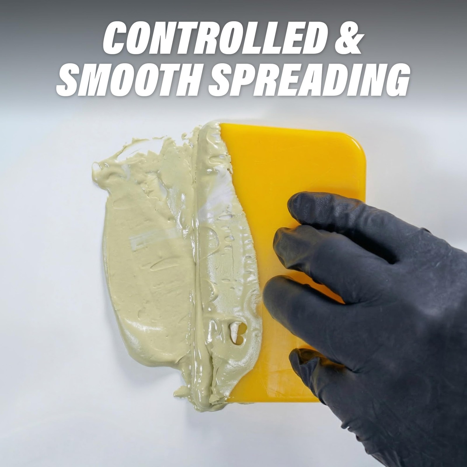 Reusable AutoBody Filler Yellow Spreaders (Pack of 100) – Sizes 4″; 5″; 6″