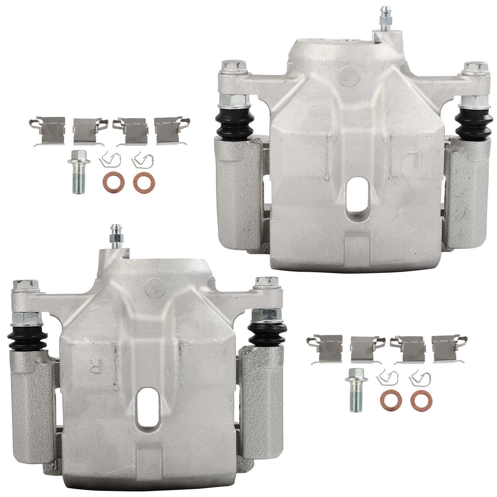 For Toyota Corolla 20-22 Lexus CT200h 11-17 2pcs Silver Front Brake Calipers