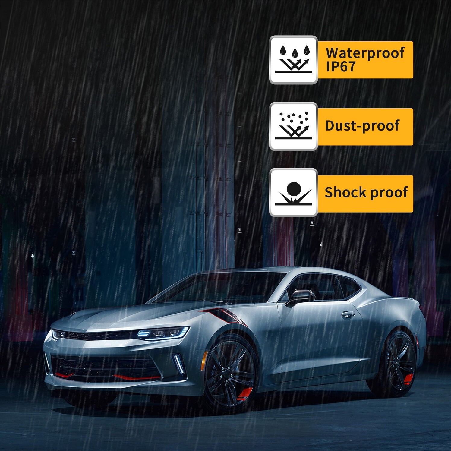 For 2016-2018 Chevrolet Camaro LT SS RS ZL LS LED Projector Headlights w/ DRL