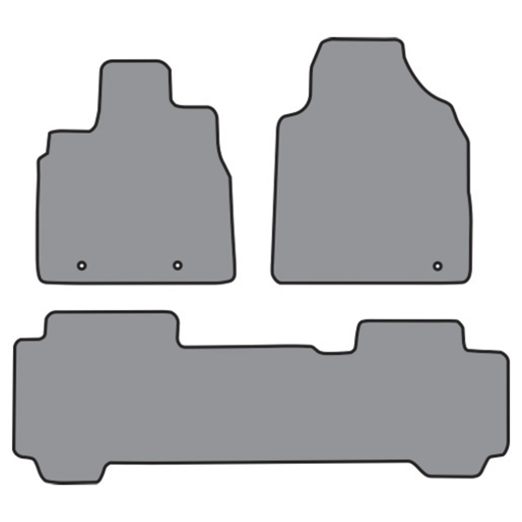 Floor Mats for 2003-2008 Honda Pilot Frts & Rr Cutpile 3Pc
