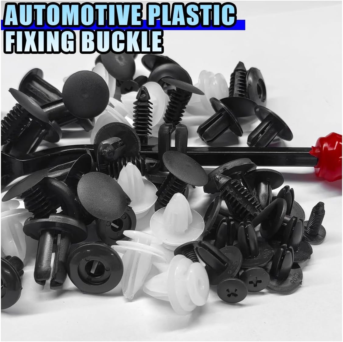 100PCS Bumper Retainers Set with Fastener Tool, 6 Sizes Auto Body Trim Clips