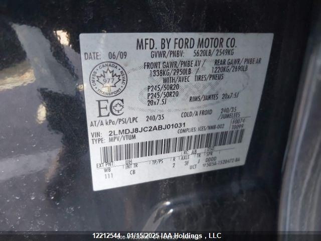 Engine ECM Electronic Control Module ID 9T4A-AB Fits 09-10 EDGE 393242