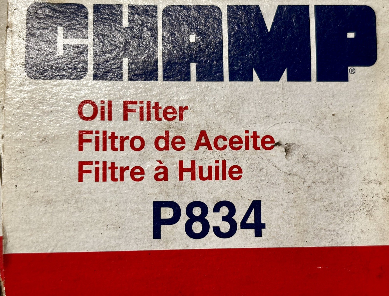 CHAMP P834 Oil Filter – Brand New OEM Quality Engine Protection