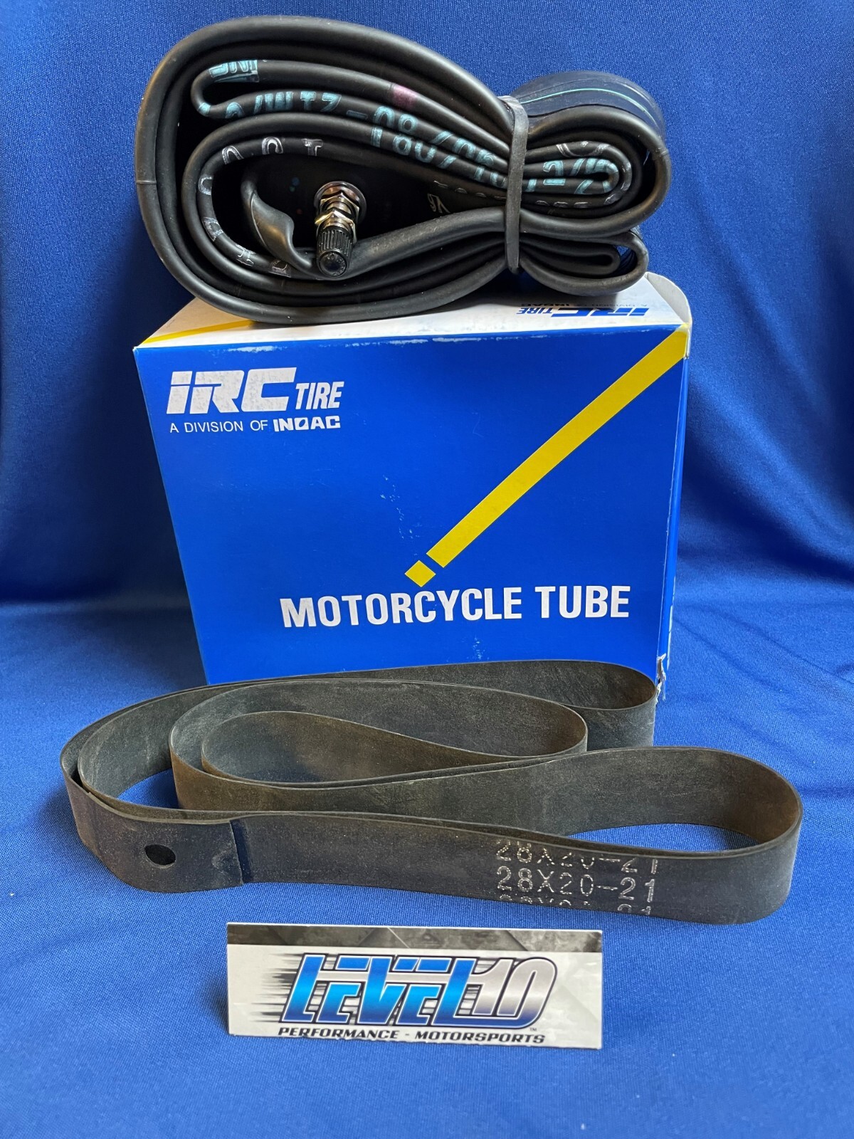 IRC Inner Tube Standard -2.75-21 / 3.00-21 / 90/90-21 / 100/80-21 + RIM STRIP