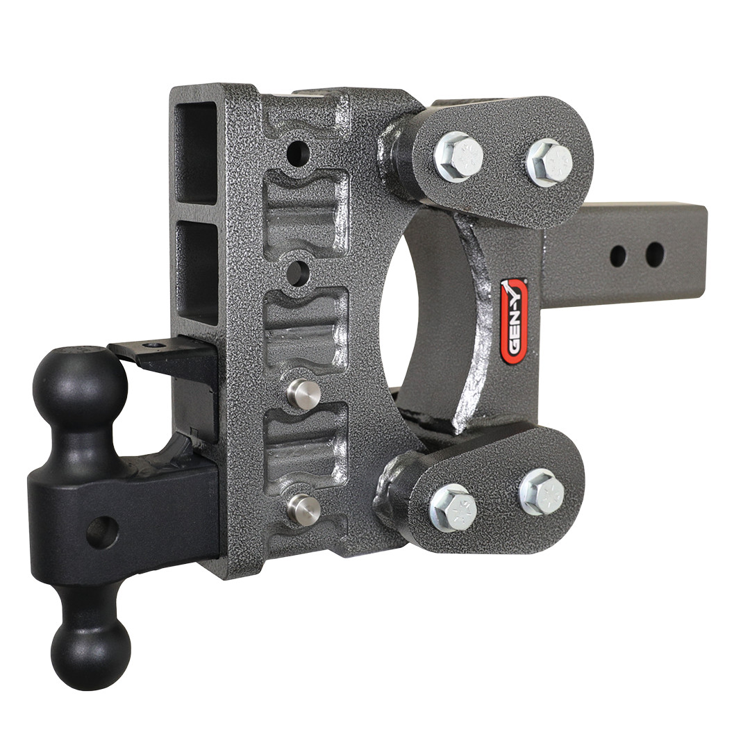 GEN-Y Boss-Torsion Flex 3″ Shank, Hitch, Dual-Ball & Pintle 6″ Drop, 21K Towing