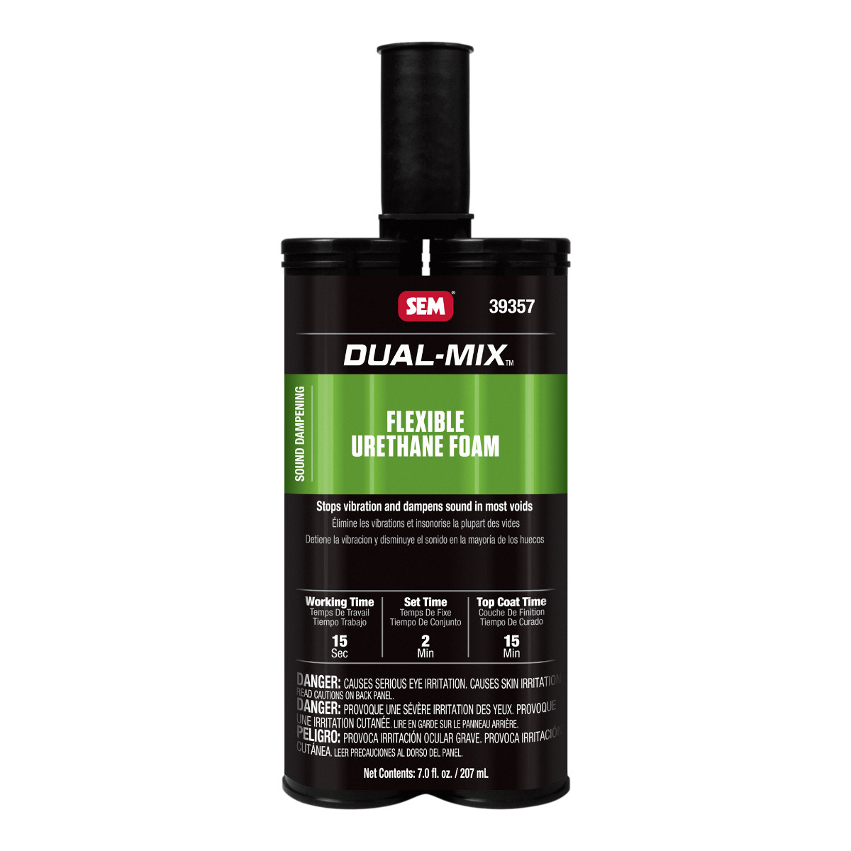 SEM 39357 Dual-Mix Flexible Urethane Foam Vibration Sound Dampener 7 oz