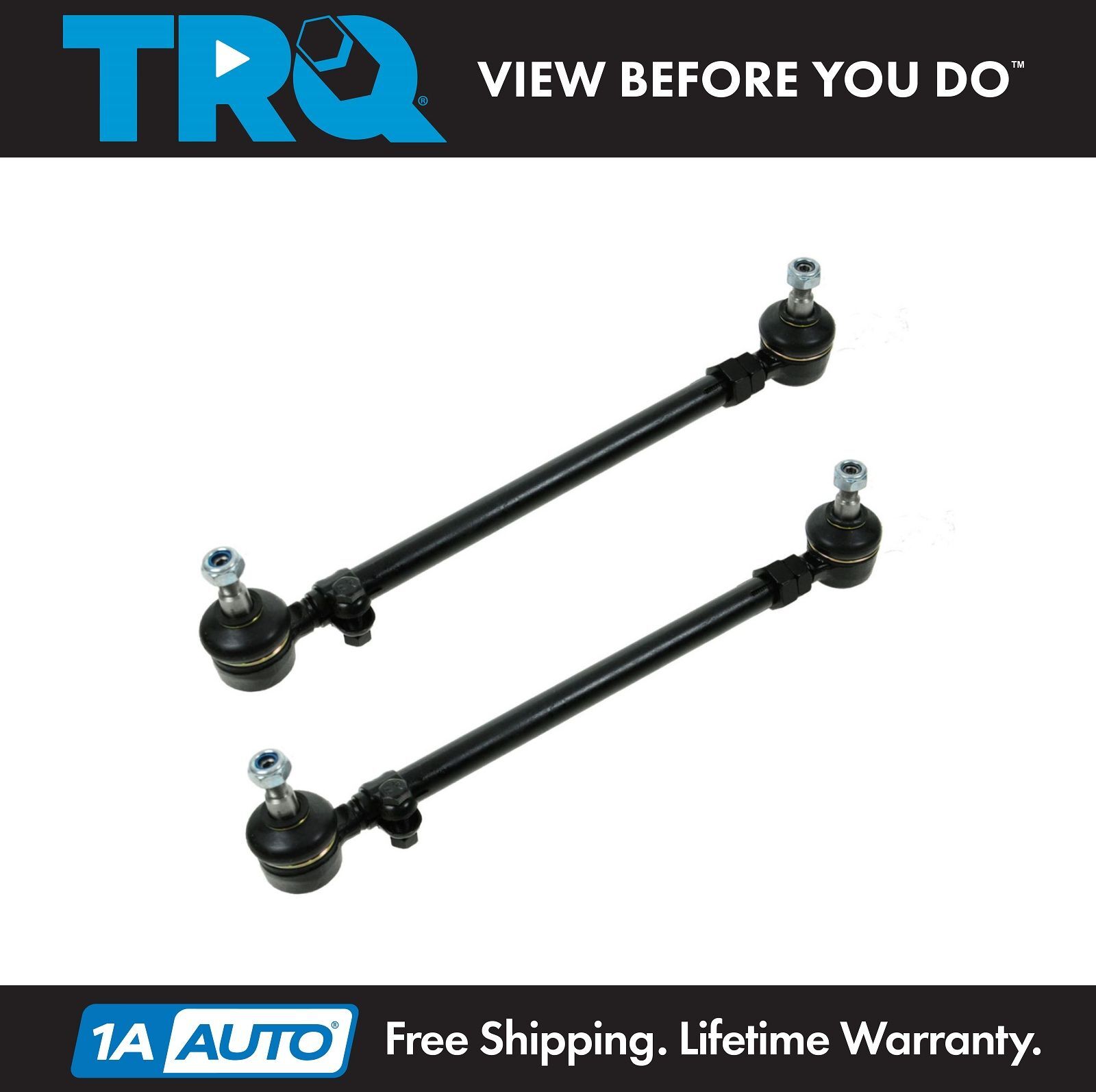 TRQ Inner Outer Tie Rod Assembly Pair Set of 2 for Mercedes 300D 450 280 W123