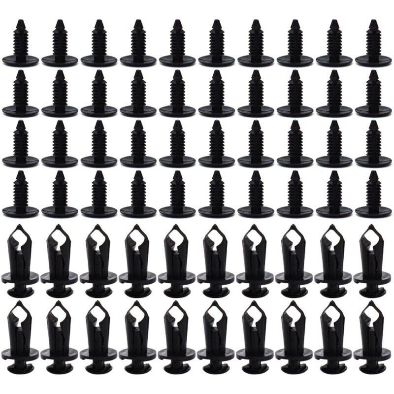 190PCS Auto Bumper Clips Car Plastic Rivets Fastener Fender Push Retainer 6 Size