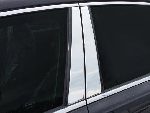 QAA Fits Kia Cadenza 2017-2020 4 Pc SS Pillar Post Trim | PP17845