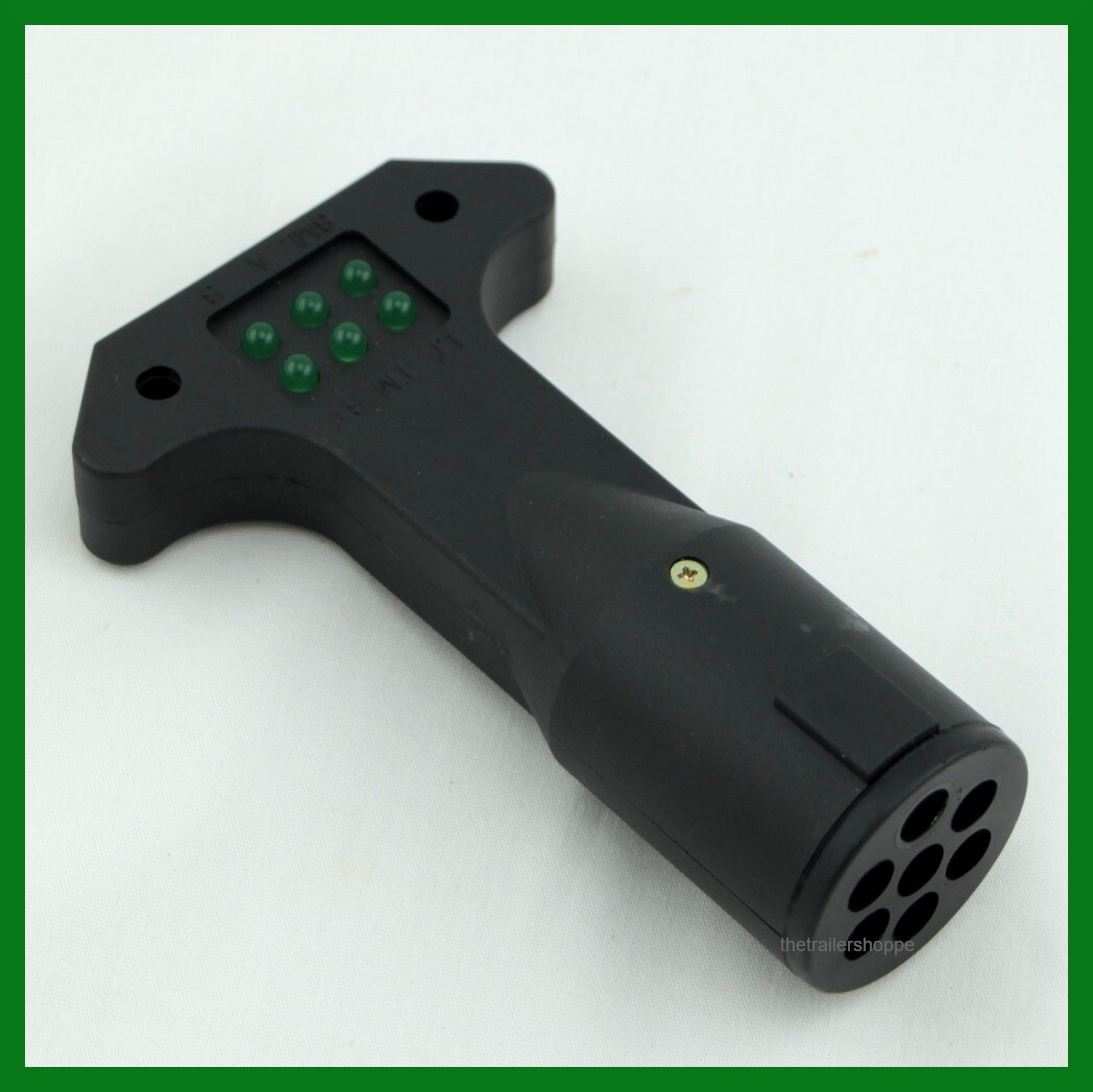 Trailer Socket Circuit Light Plug Pollak Tester 7 Round Pin Vehicle End