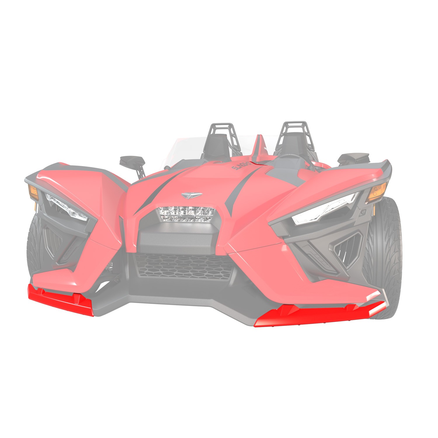 Polaris Front Wing Guards – Red