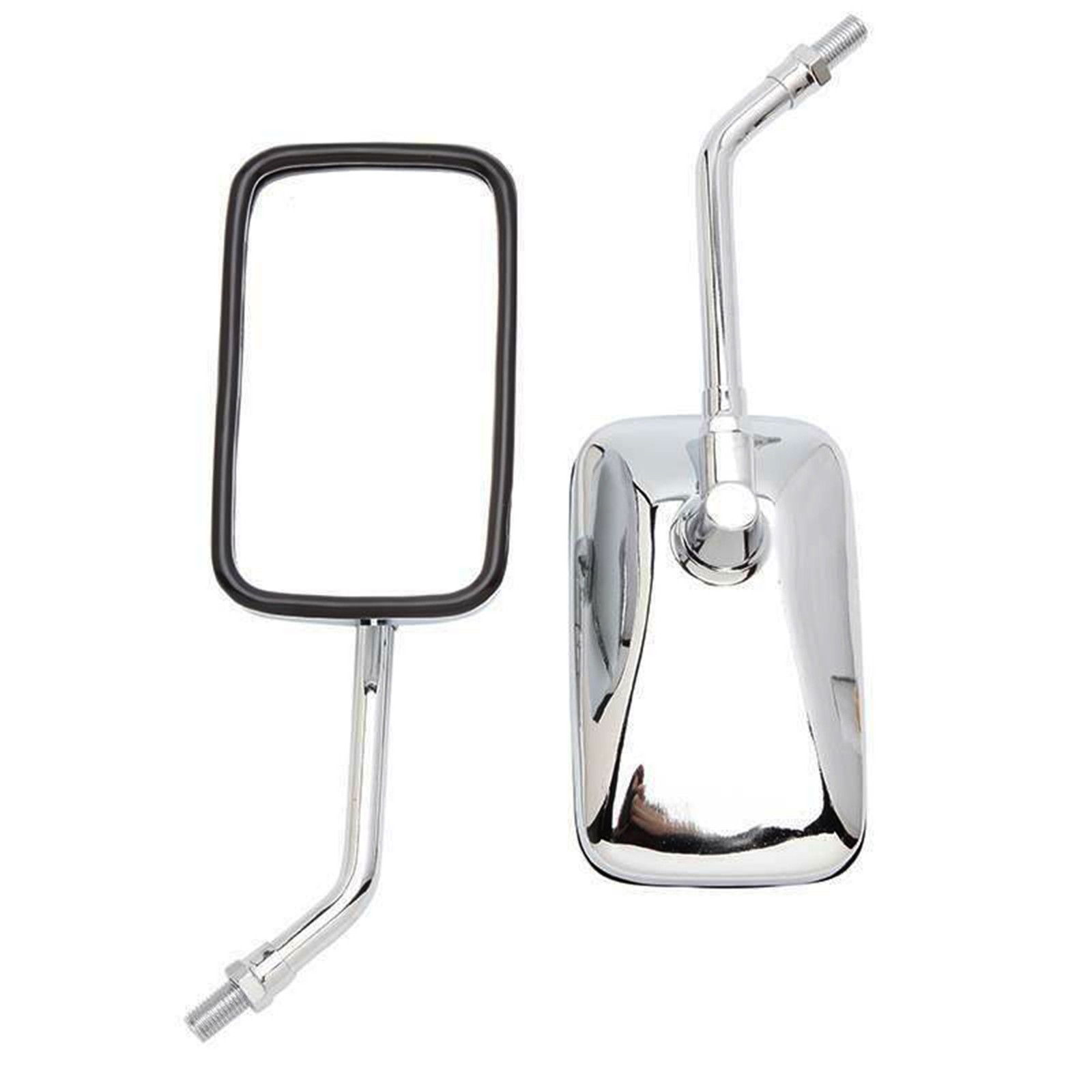Chrome Rectangle Motorcycle Rearview Mirrors For Yamaha V Star 1300 950 650 1100