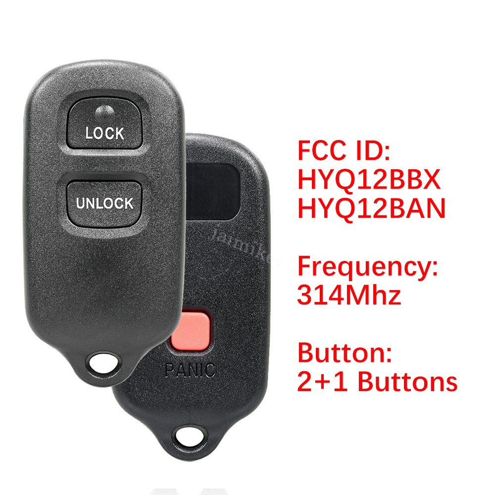 2 For 2001 – 2007 Toyota Highlander Keyless Remote Control Key Fob 3b HYQ12BBX