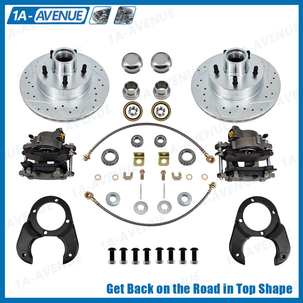 For Ford 1937 – 1948 Deluxe Spindle Disc Brake Kit 5 on 4-1/2 Caliper
