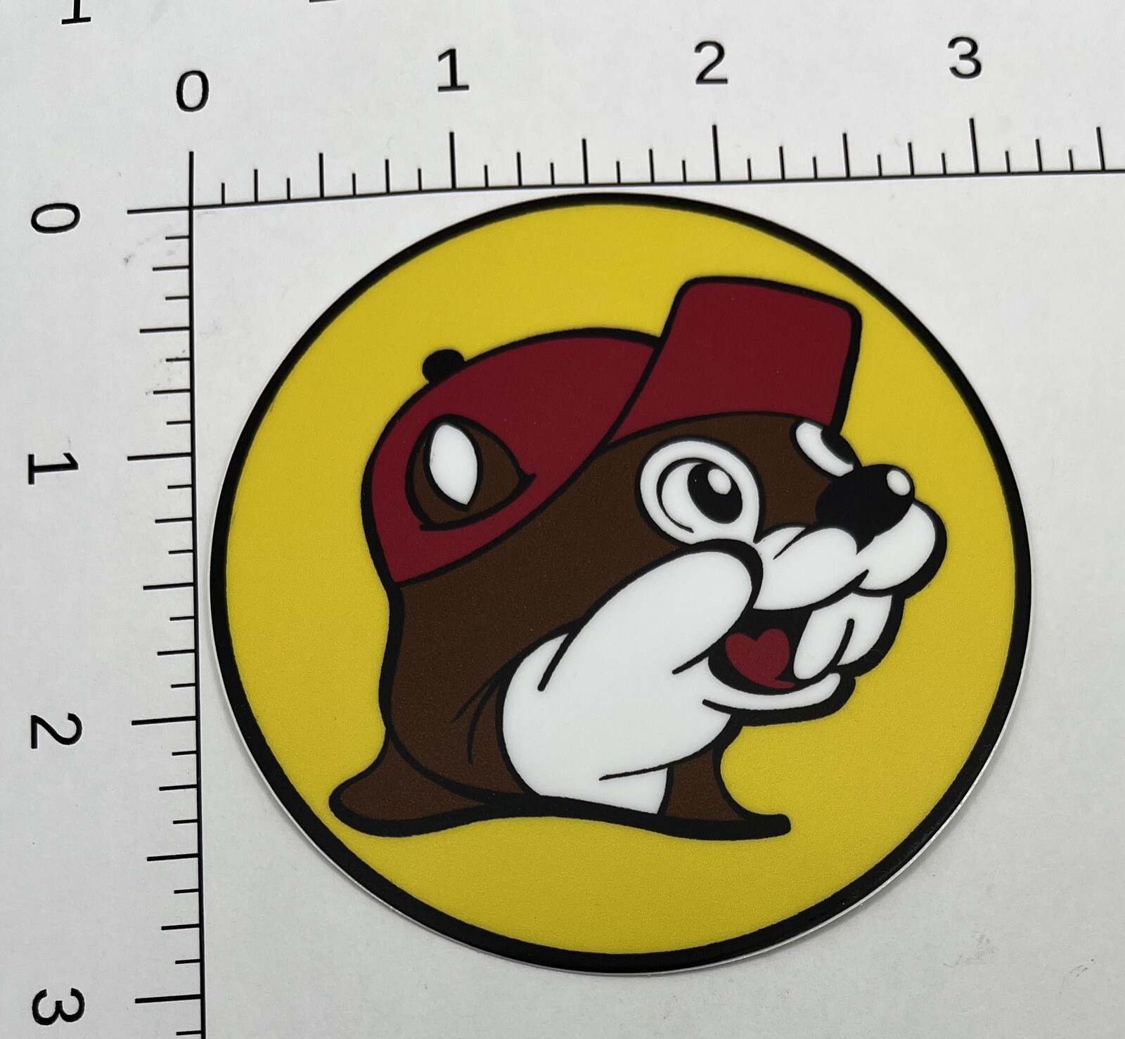 Buccees Beaver Mascot Waterproof Vinyl Sticker Buc-ees Bumper sticker 3” Inches