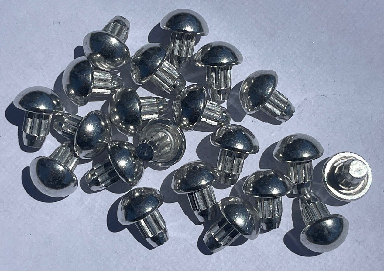 ALUMINUM RIVETS FOR WHEELS RIMS FITS .25″ 1/4 7mm HOLES 25