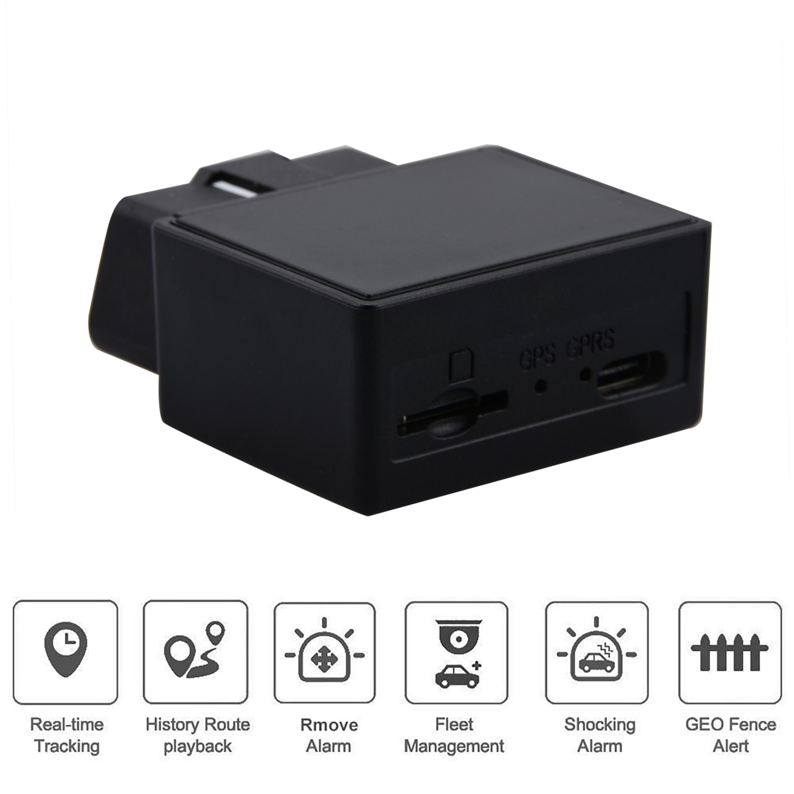 OBDII GPS Tracker Features excellent positioning, tracking, monitoring functions