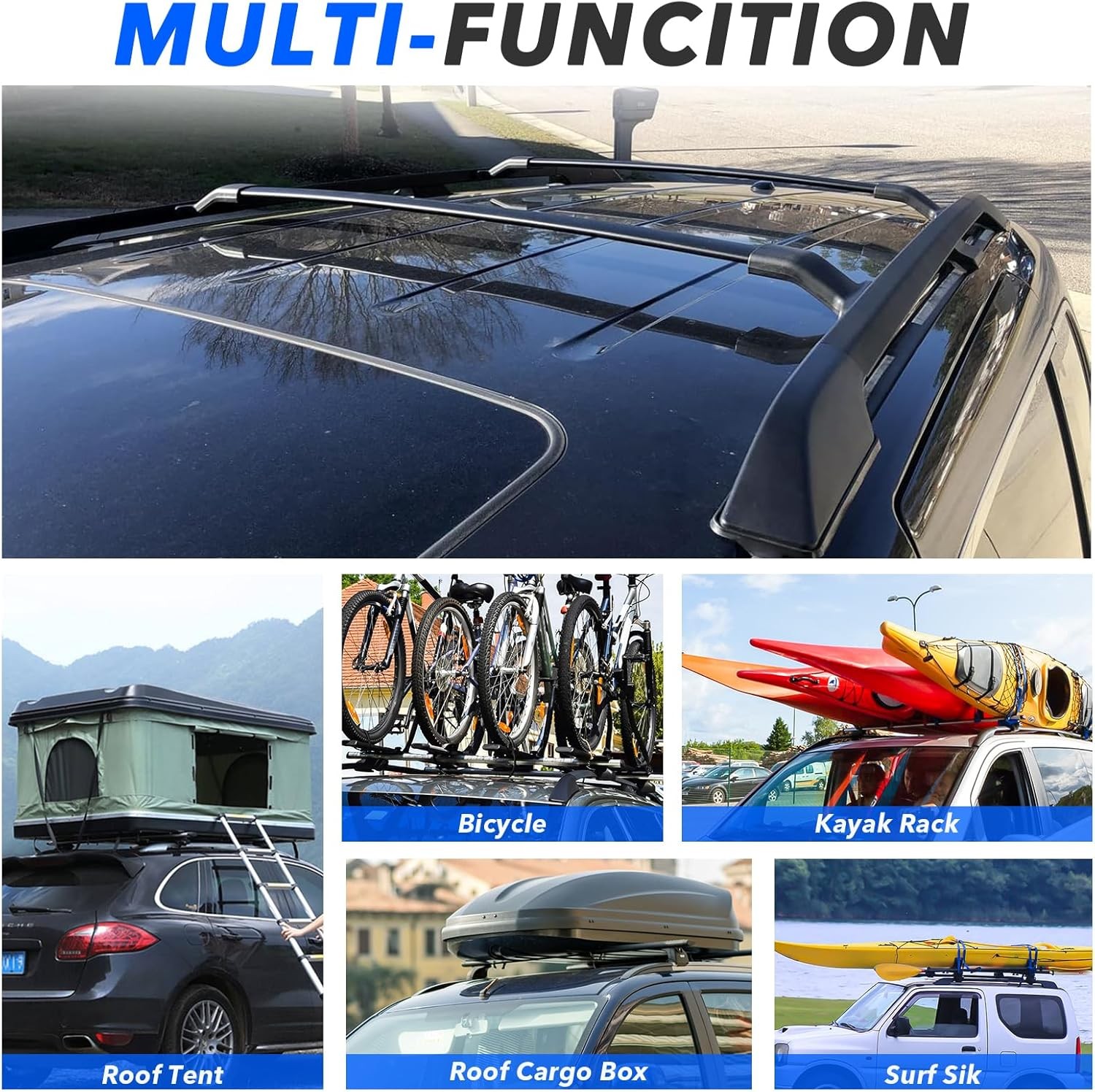 For Honda Odyssey 2011-2017 Roof Rack Cross Bars + Side Rails Luggage Carrier