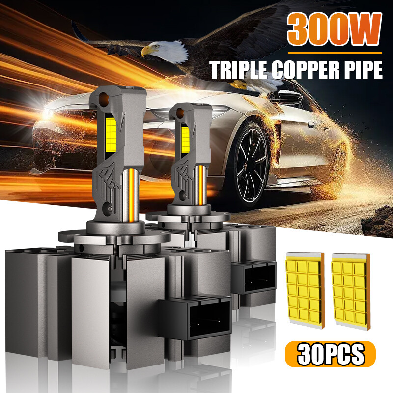 D1S D1R LED Headlight Bulb High Low Beam HID Xenon Conversion Kit 300W 60000LM