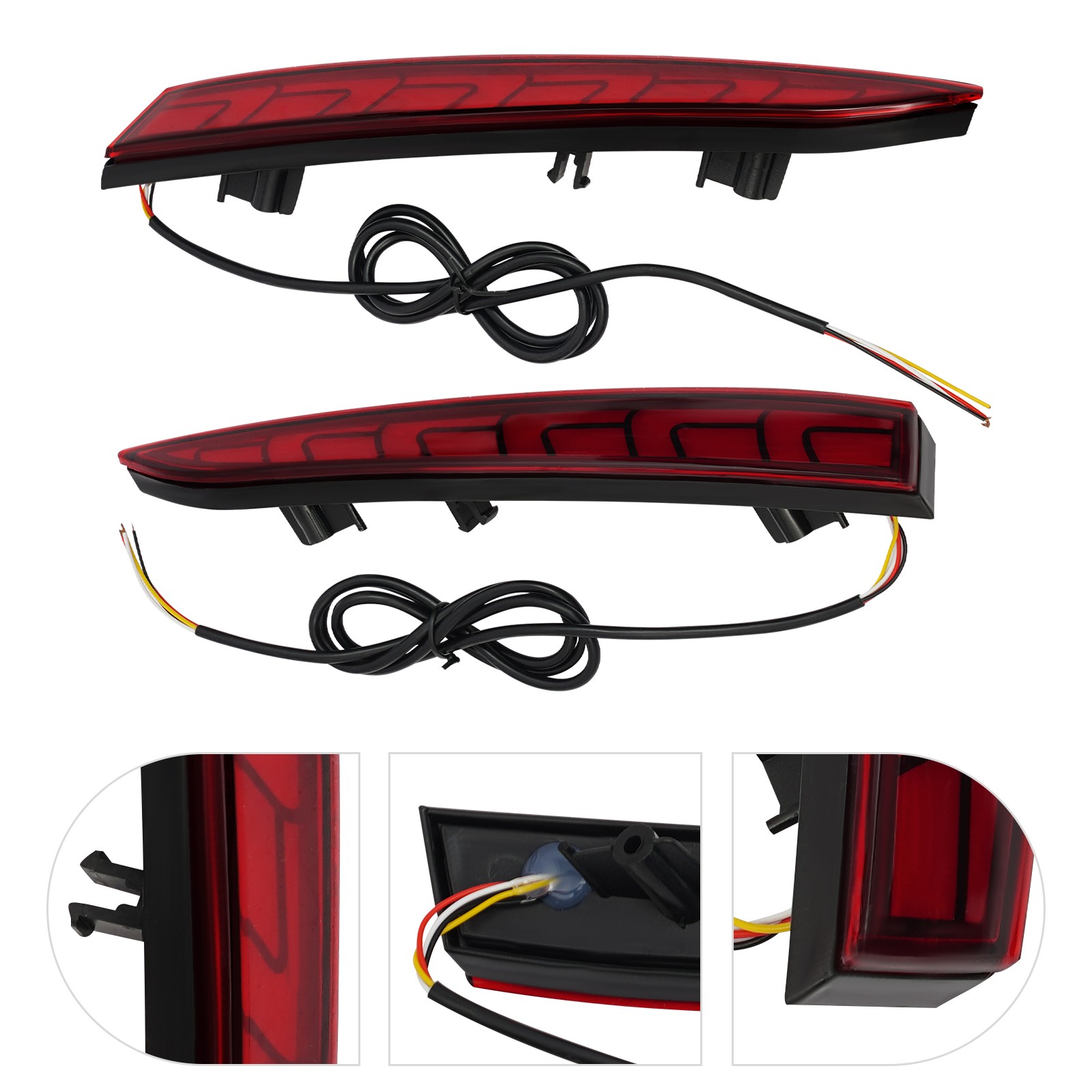 For Hyundai Accent 2018 2019 2020 2021 2022 1 Pair Rear Bumper Reflector Light