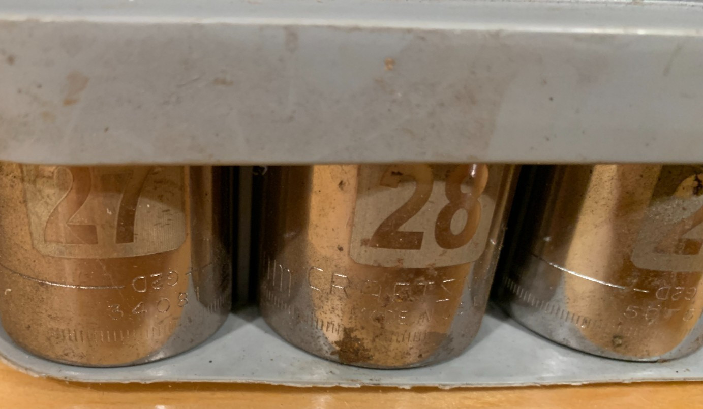 Rare Sears Craftsman #34575 6 Piece Metric 1/2 Inch Drive Socket Set 27-36mm New