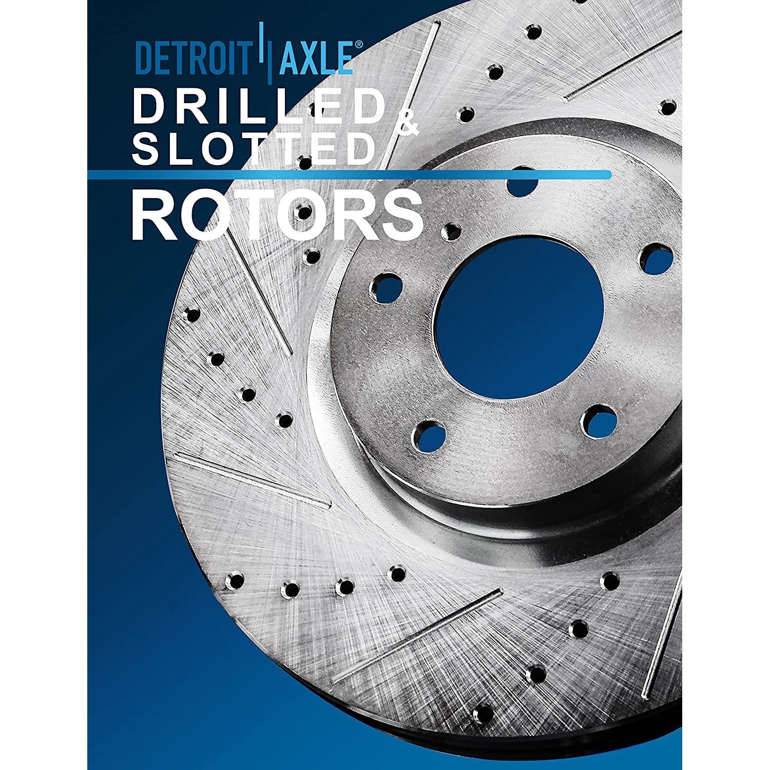Front Rear Drilled Slotted Rotors Ceramic Pads for 99-04 Ford Mustang — SALE