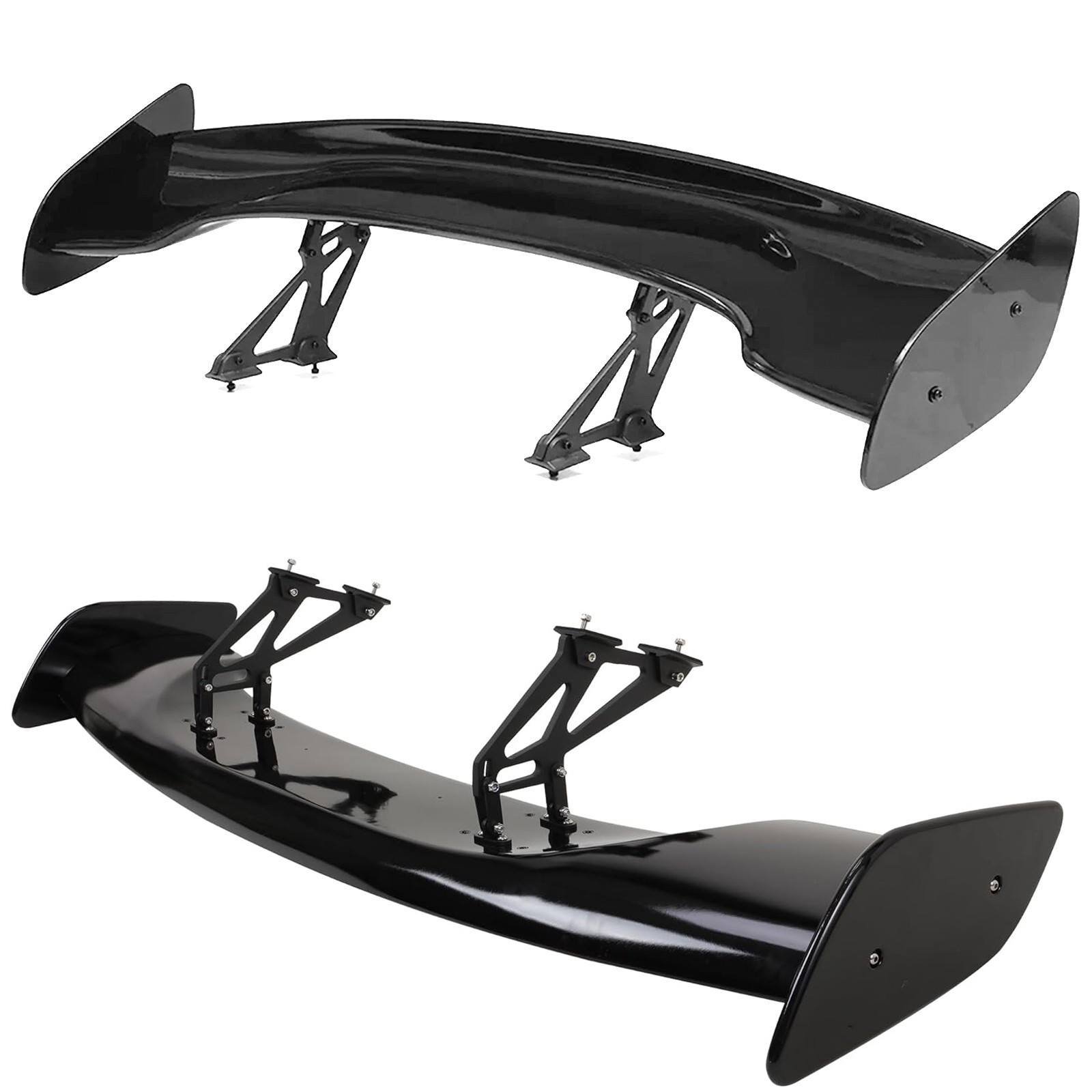 Universal 47 Inch GT Style Adjustable Rear Trunk Spoiler Wing Glossy Black – ABS