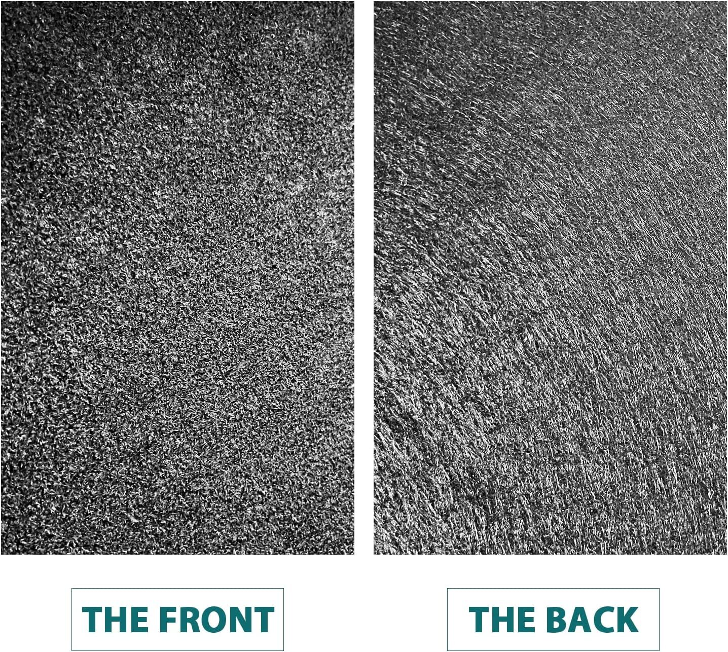157″ × 39″ Black Speaker Carpet Resists Stains Nonwoven Liner upholstery Fabric