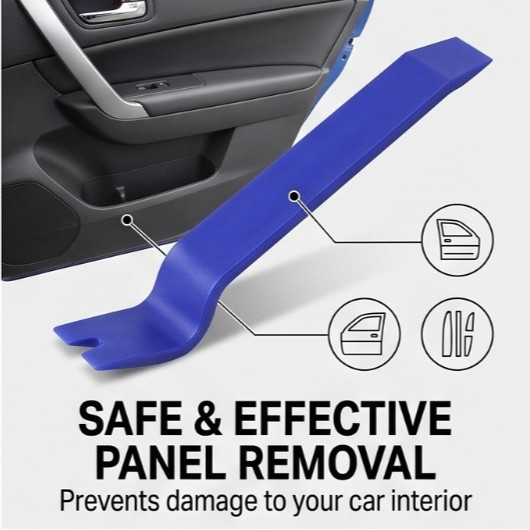 5PCS Car Trim Removal Tool Set Pry Bar Panel Door Audio Interior Clip Kit