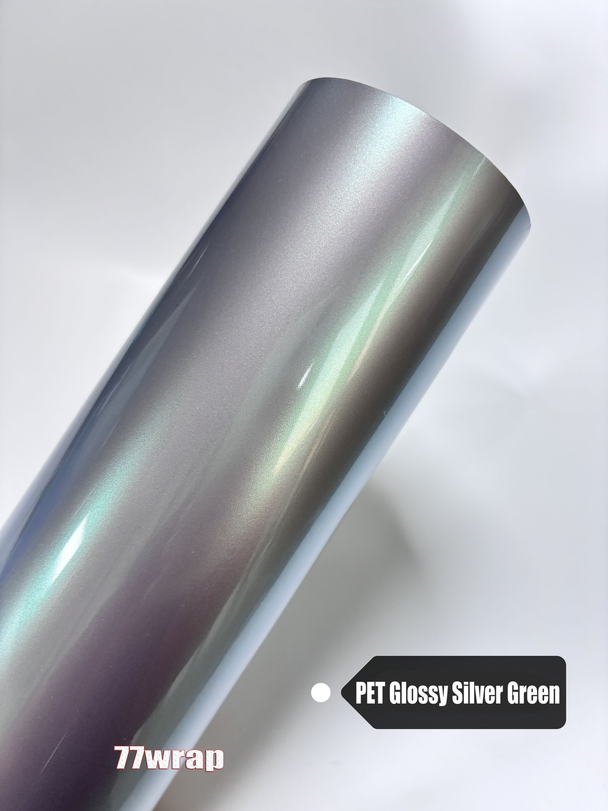 50FT x 5FT PET Silver GN Magic Glossy Metallic Pearl Car Vinyl Wrap Sticker US