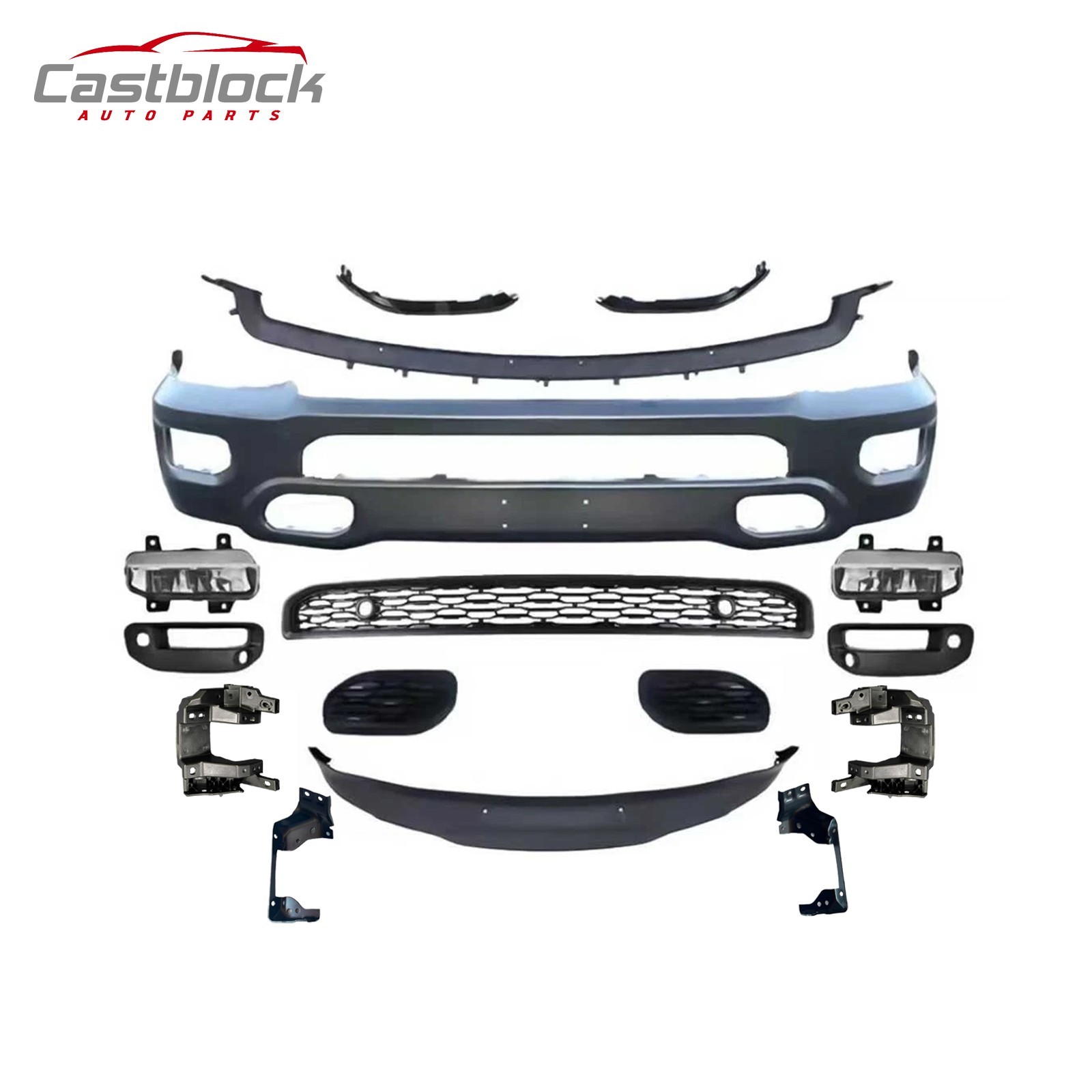 For 2019-2022 RAM 1500 Front Bumper kit Cover Face Body with Fog Lights