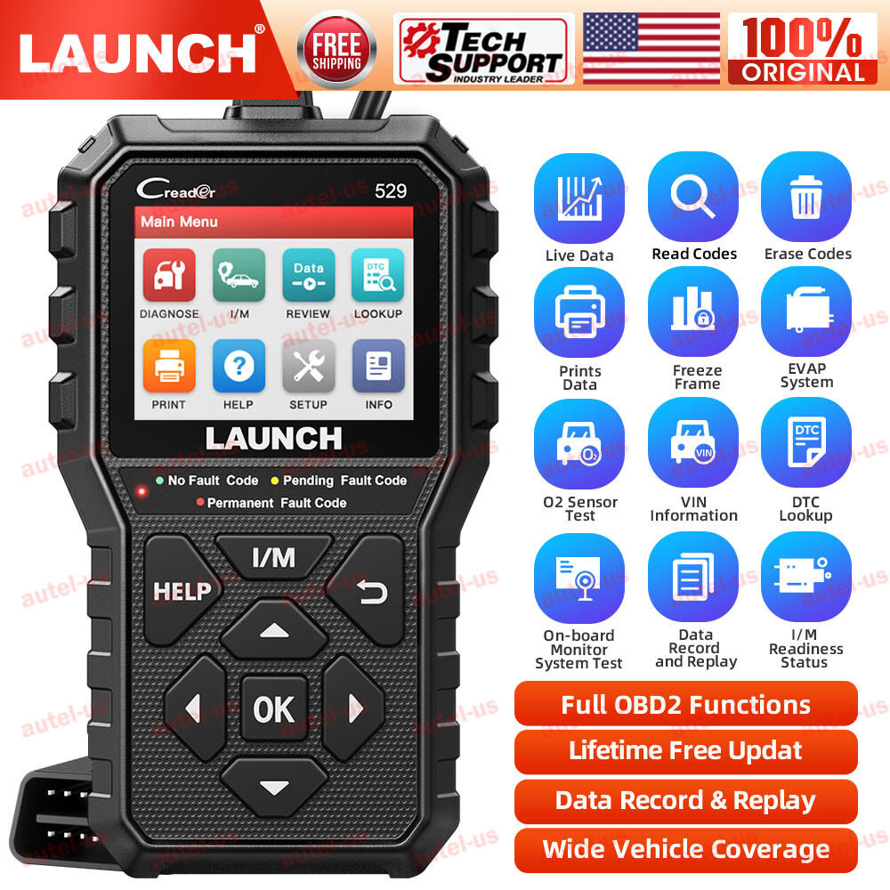 2020 LAUNCH X431 CR529 OBD2 Engine Check Car Code Reader Scanner Diagnostic Tool