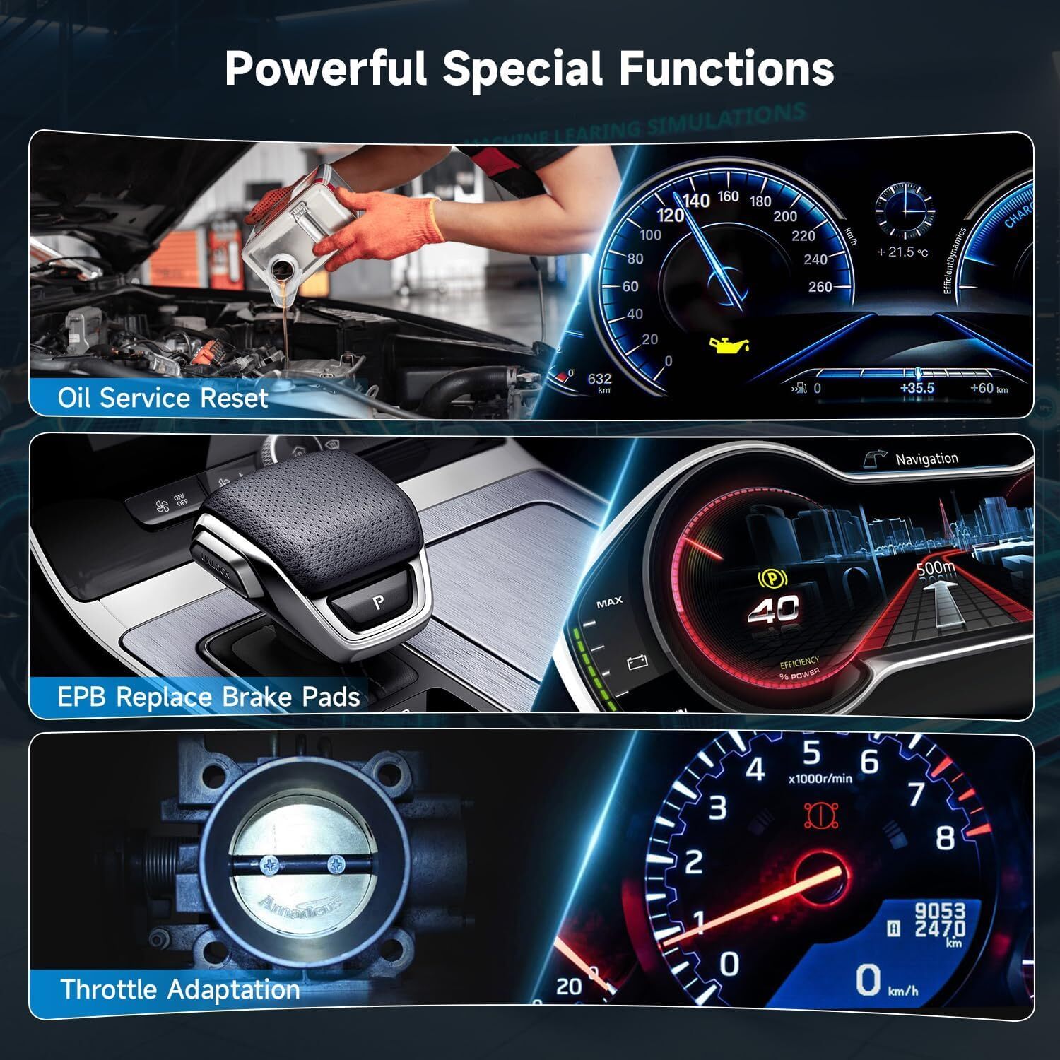 Car Full System Diagnostic Tool Fit For VW Audi Auto OBD2 Scanner Oil EPB Reset