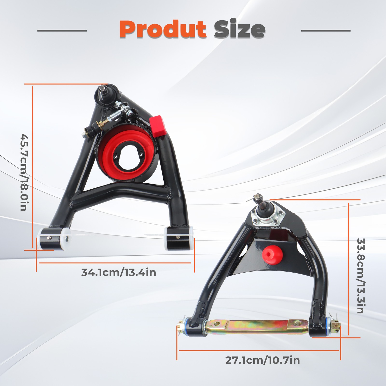 4x Front Upper Lower Control Arm Kit For Buick Skylark Chevy Pontiac 1964-1972