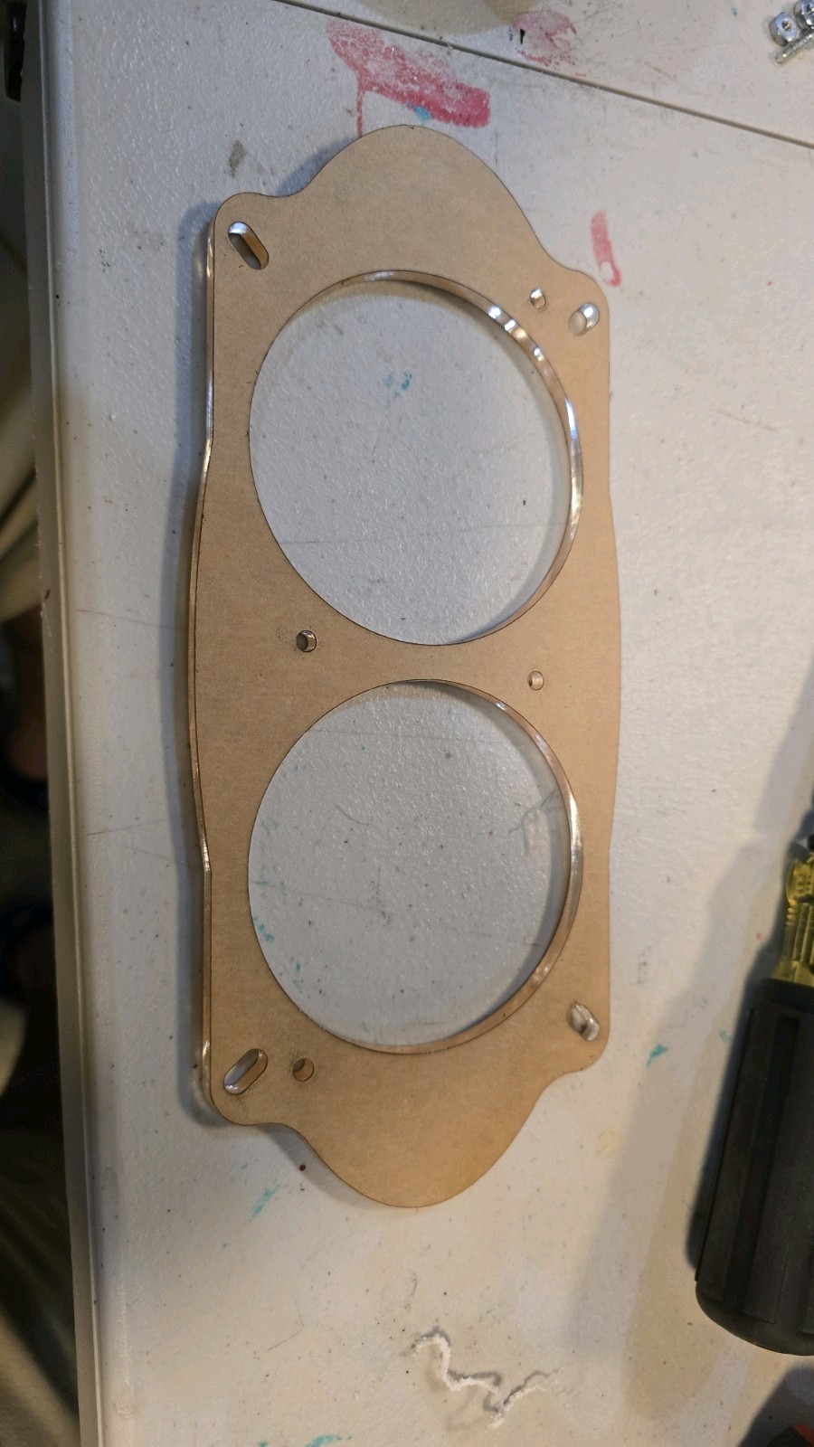 Universal 4×10 to Dual 3.5″ Speaker Adapter Plate Modern Dash Audio Upgrade