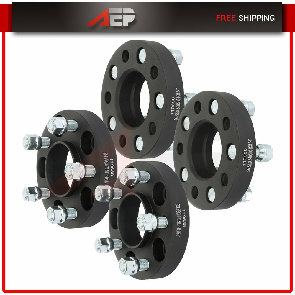 4X 5×4.5 1″ (25mm) Hubcentric Wheel Spacers 14×1.5 Fits Ford Mustang 2015-2023